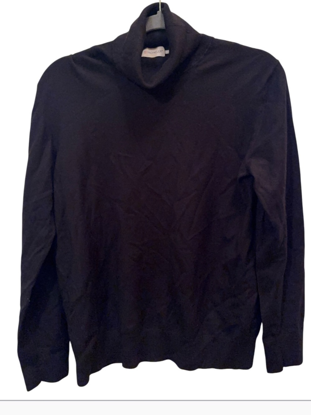 Moncler Black Virgin Wool Turtleneck